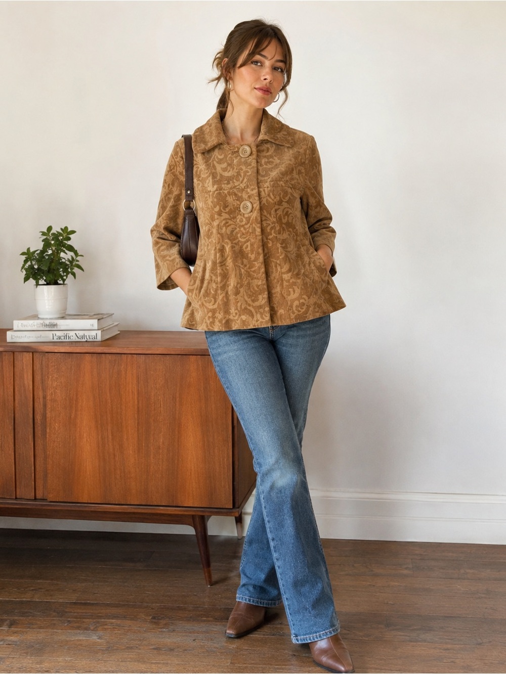 Vintage Y2K Requirements Floral Babydoll Jacket S